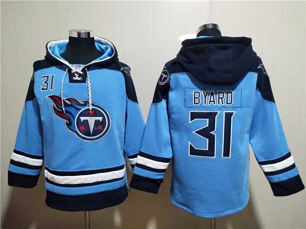 Tennessee Titans #31 Kevin Byard Blue Lace-Up Pullover Hoodie,We sell and wholesale Tennessee Titans #31 Kevin Byard Blue Lace-Up Pullover Hoodie on line form chian!